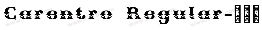 Carentro Regular字体转换